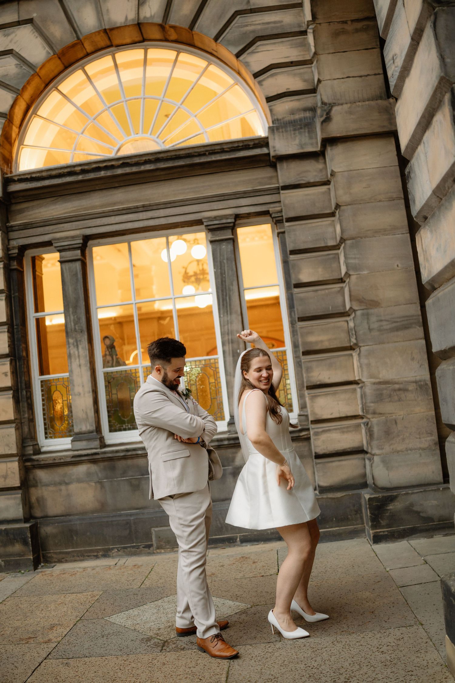 Edinburgh Elopement Couple