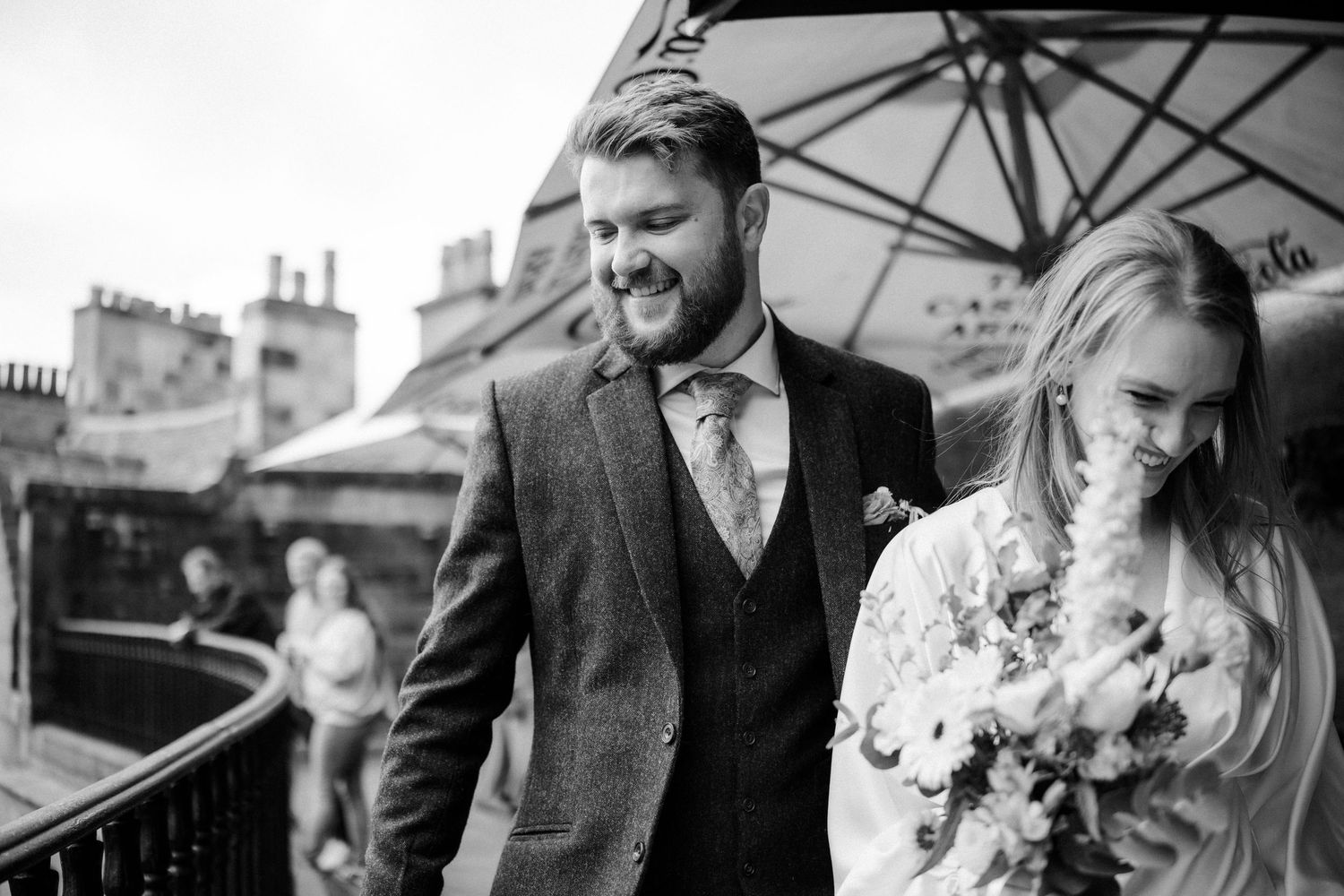 city walk Wedding Edinburgh Victoria Street Scotland