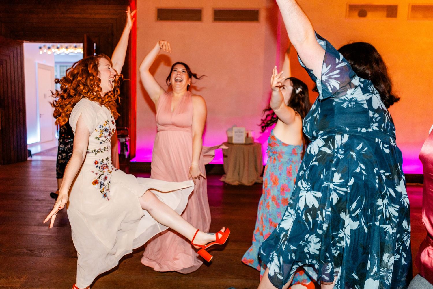 Wedding Party, Dancing, Virgin hotel in Edinburgh City Scotland