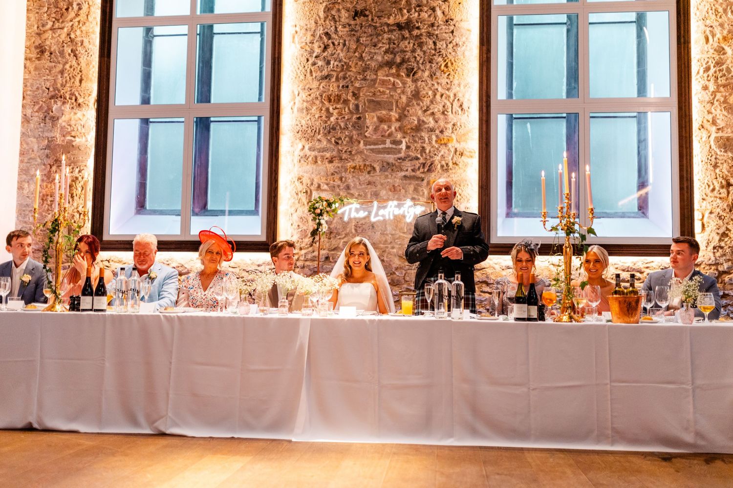 Wedding speeches, Virgin hotel in Edinburgh City Scotland