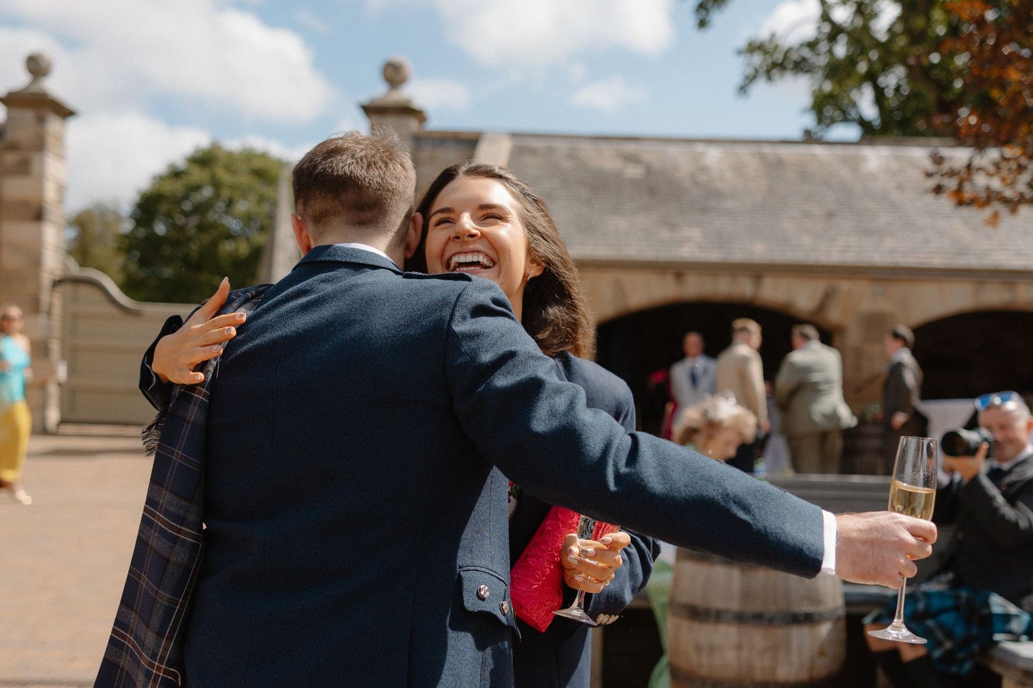 Wedding at Rosebery Steading, Temple, Gorebridge, Scotland.