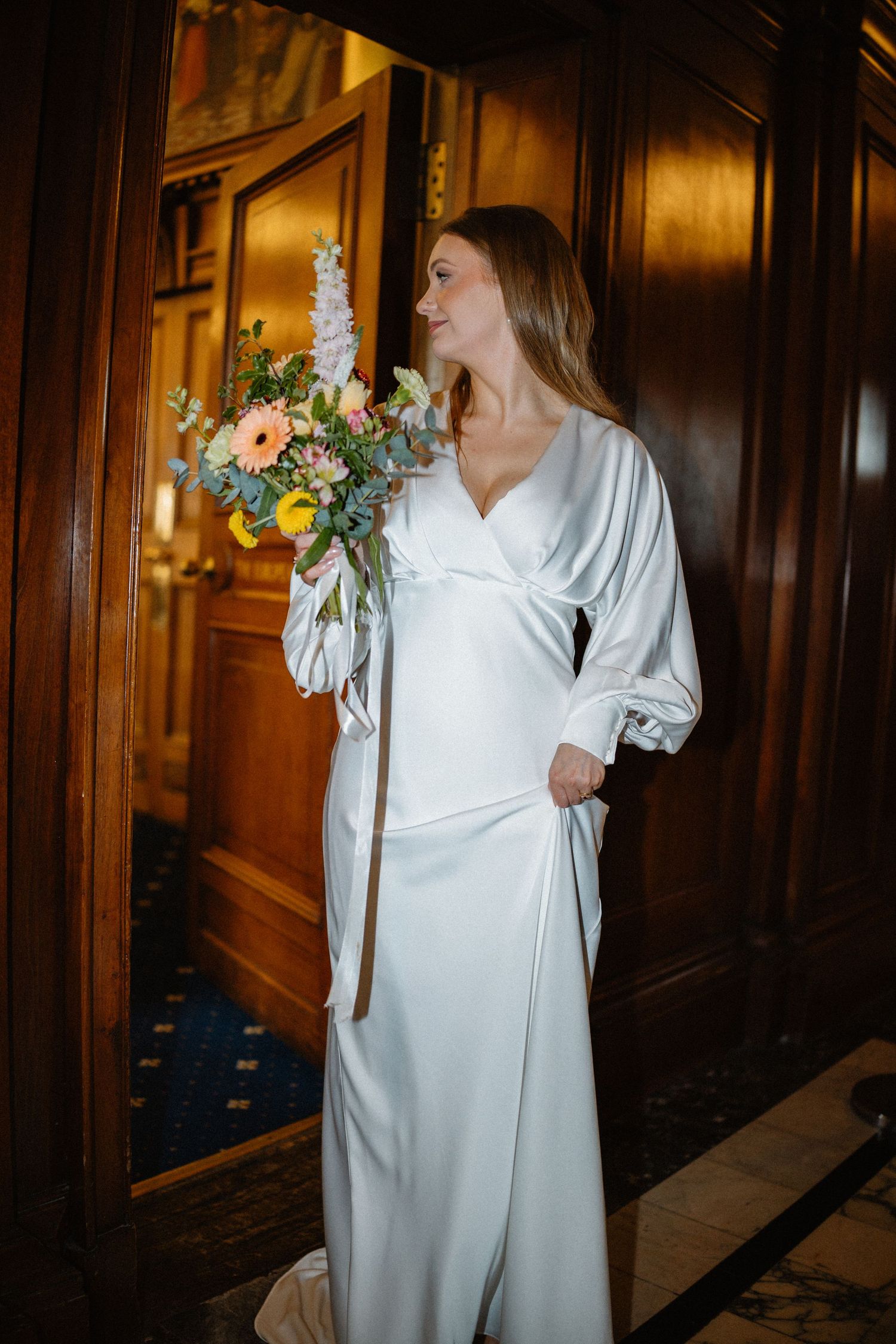 European suit City Chambers Wedding Edinburgh Scotland