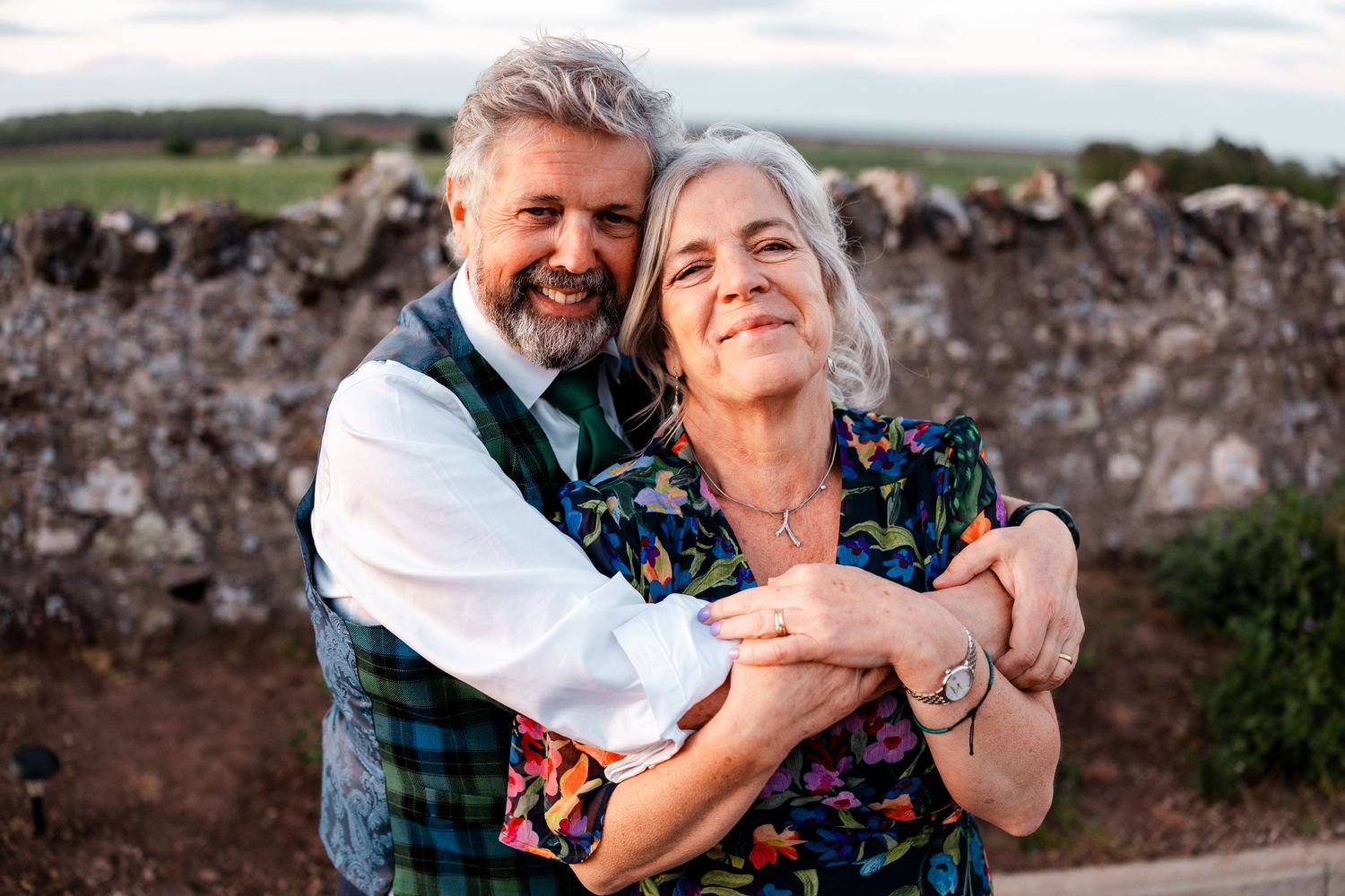 Wedding guest portrait, Whitekirk Hill, Whitekirk, North Berwick