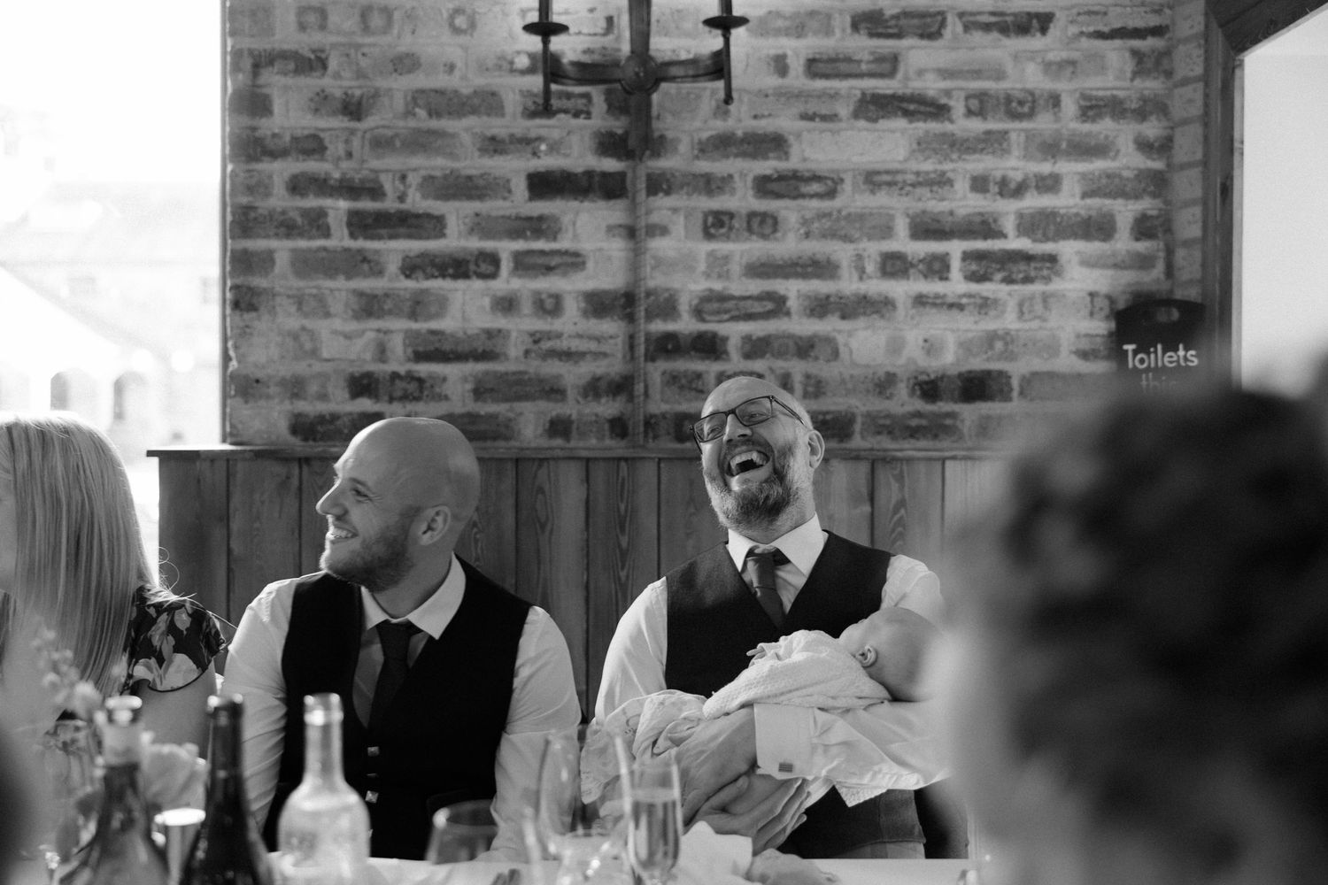 wedding meal speeches at Rosebery Steading, Temple, Gorebridge, Scotland.