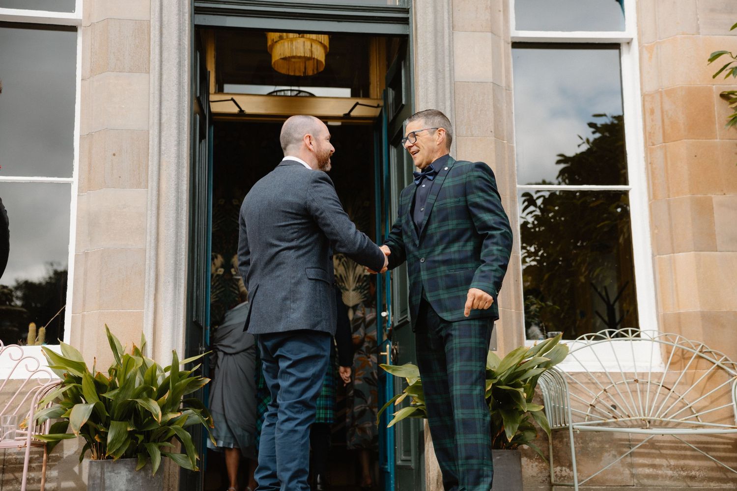 Guests welcoming Netherbyres House
Wedding venue in Eyemouth, Scotland