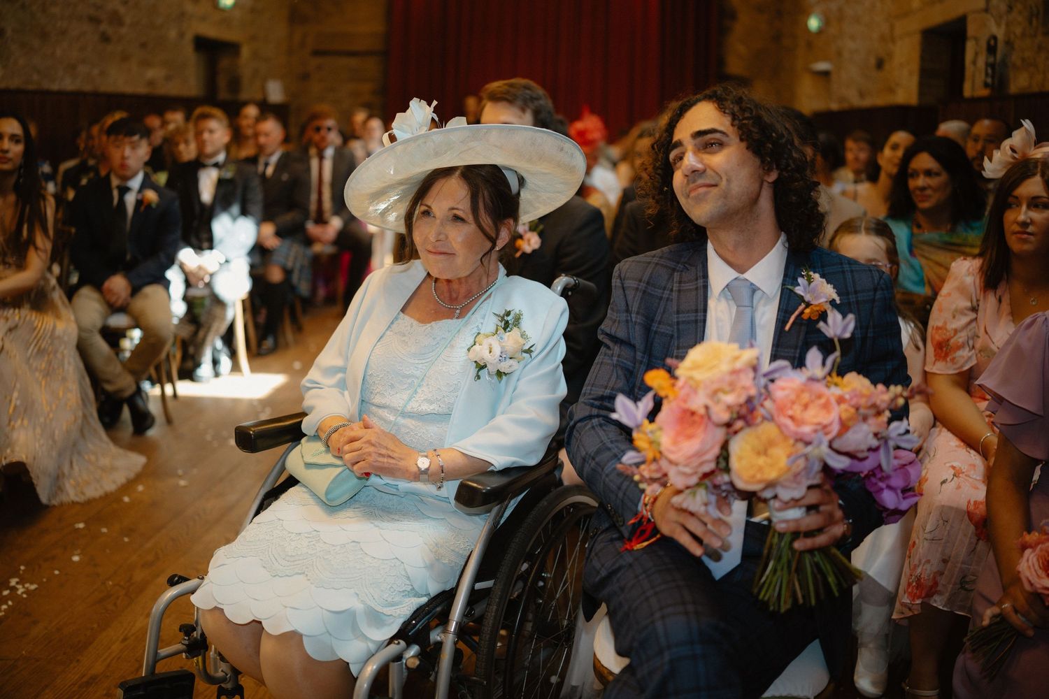 Wedding ceremony, at Rosebery Steading, Temple, Gorebridge, Scotland.