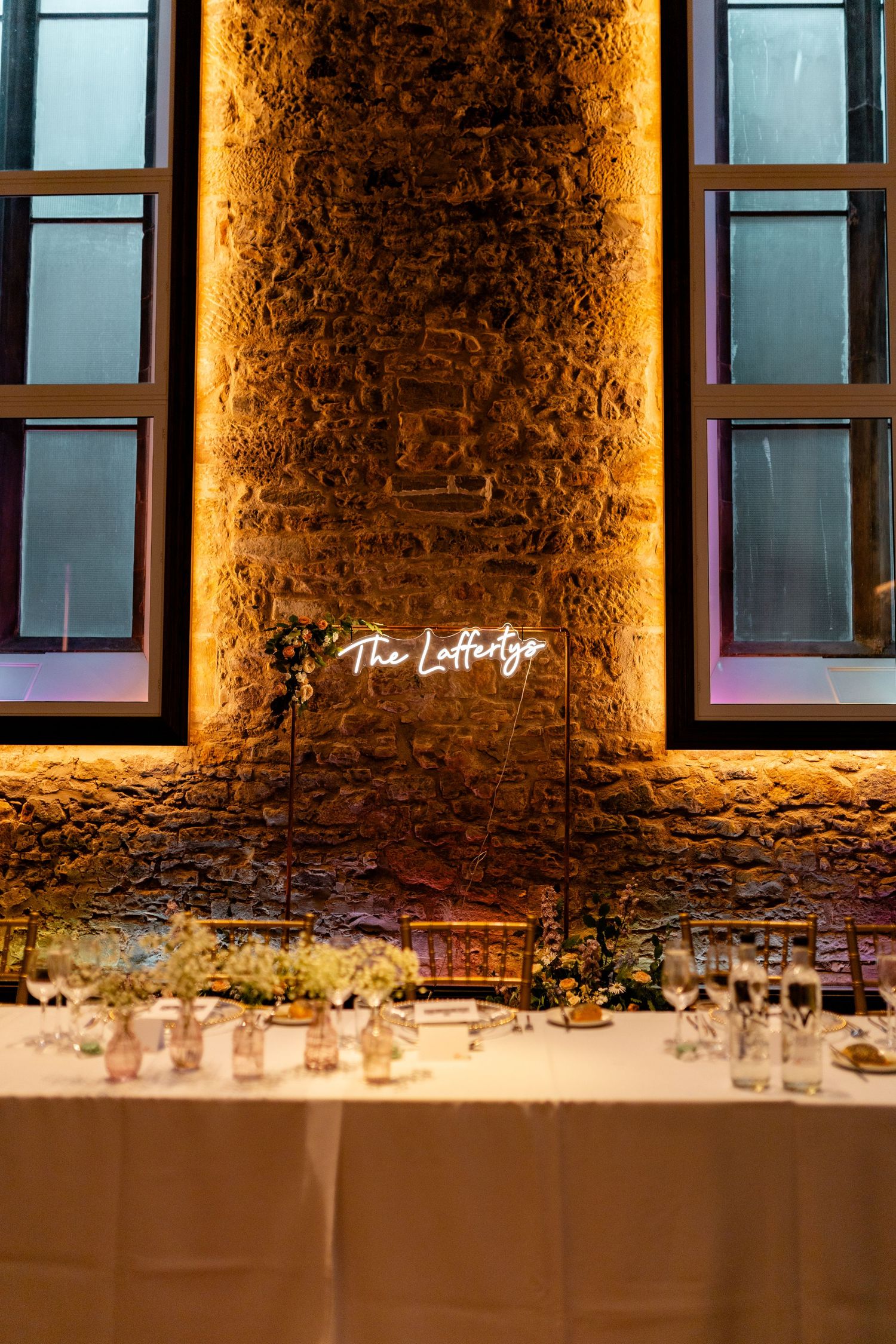 Wedding table , Virgin hotel in Edinburgh City Scotland