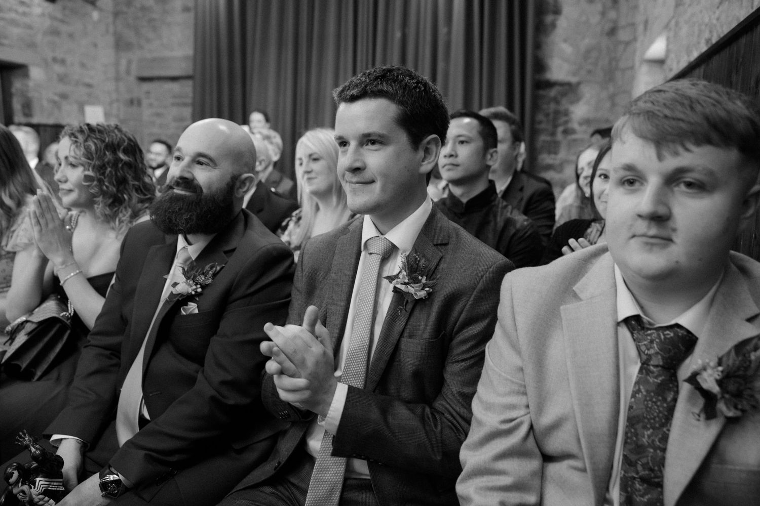 Wedding ceremony, at Rosebery Steading, Temple, Gorebridge, Scotland.