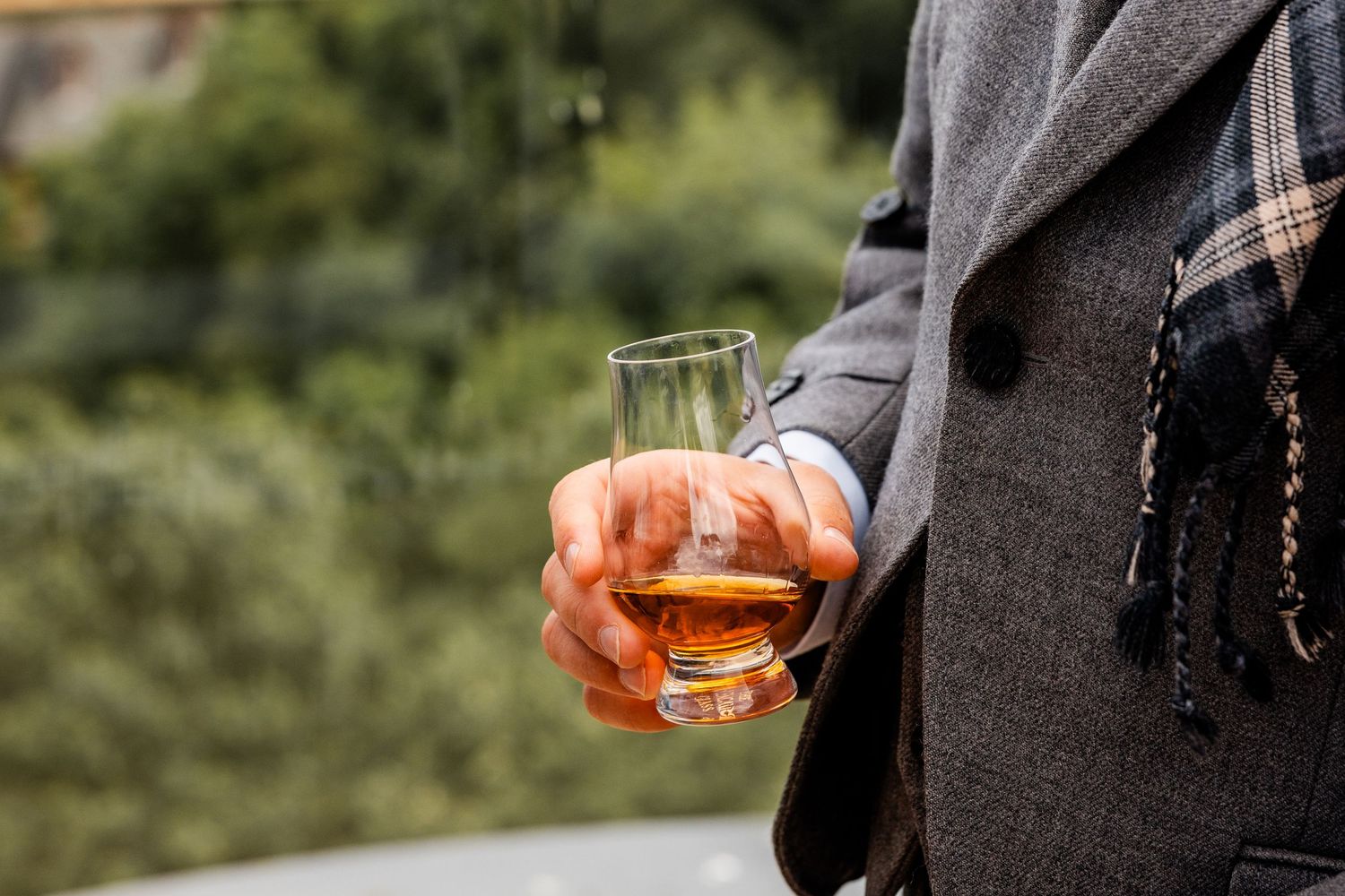 Whiskey glass, Glass House Edinburgh, Scotland,