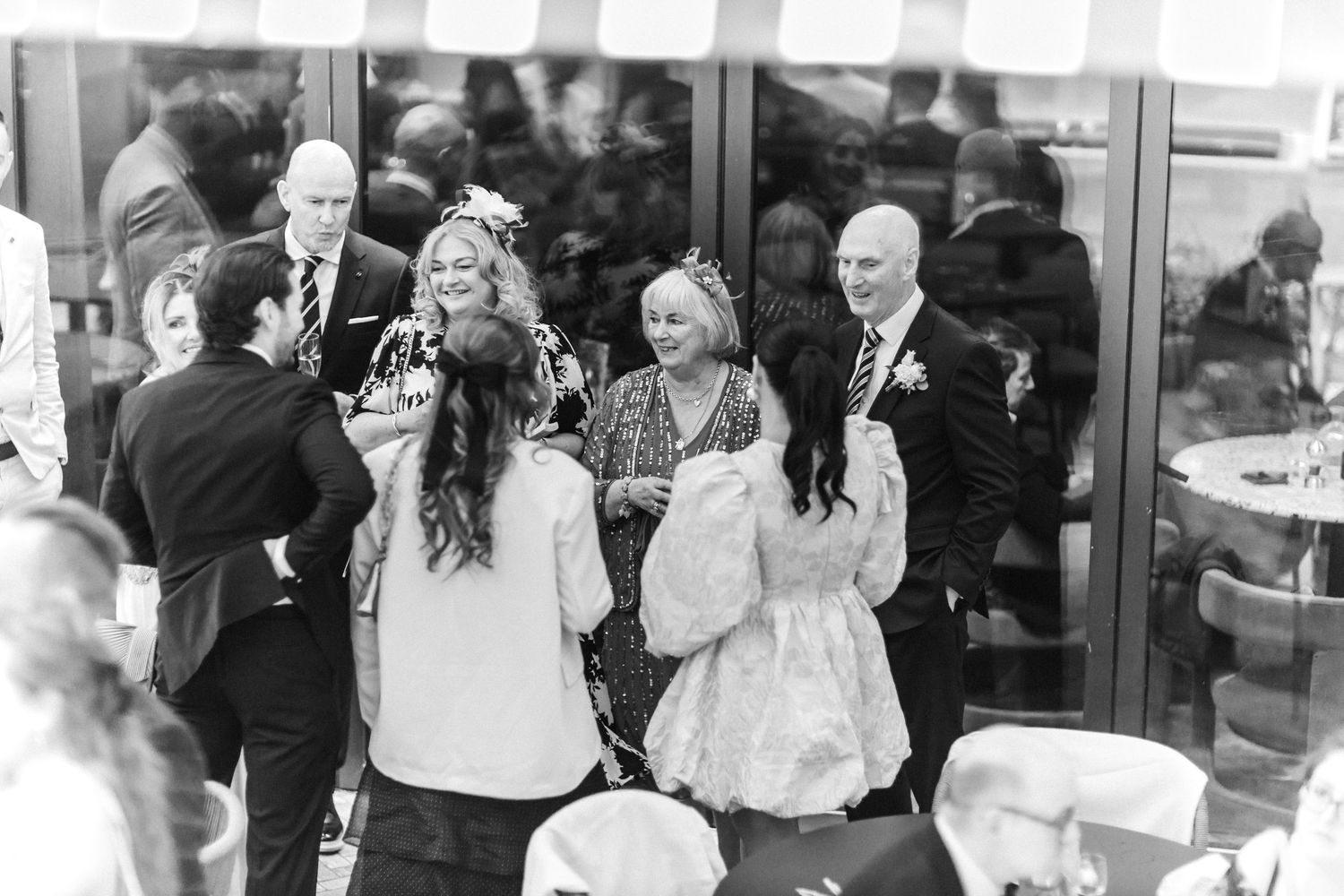 Wedding drinks reception, Virgin hotel in Edinburgh City Scotland