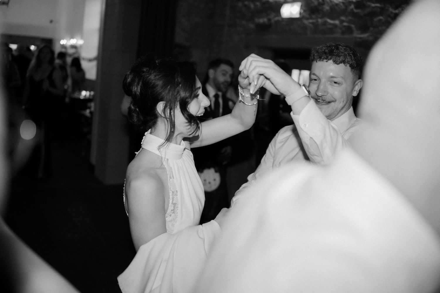 Party, dancing at Rosebery Steading, Temple, Gorebridge, Scotland.