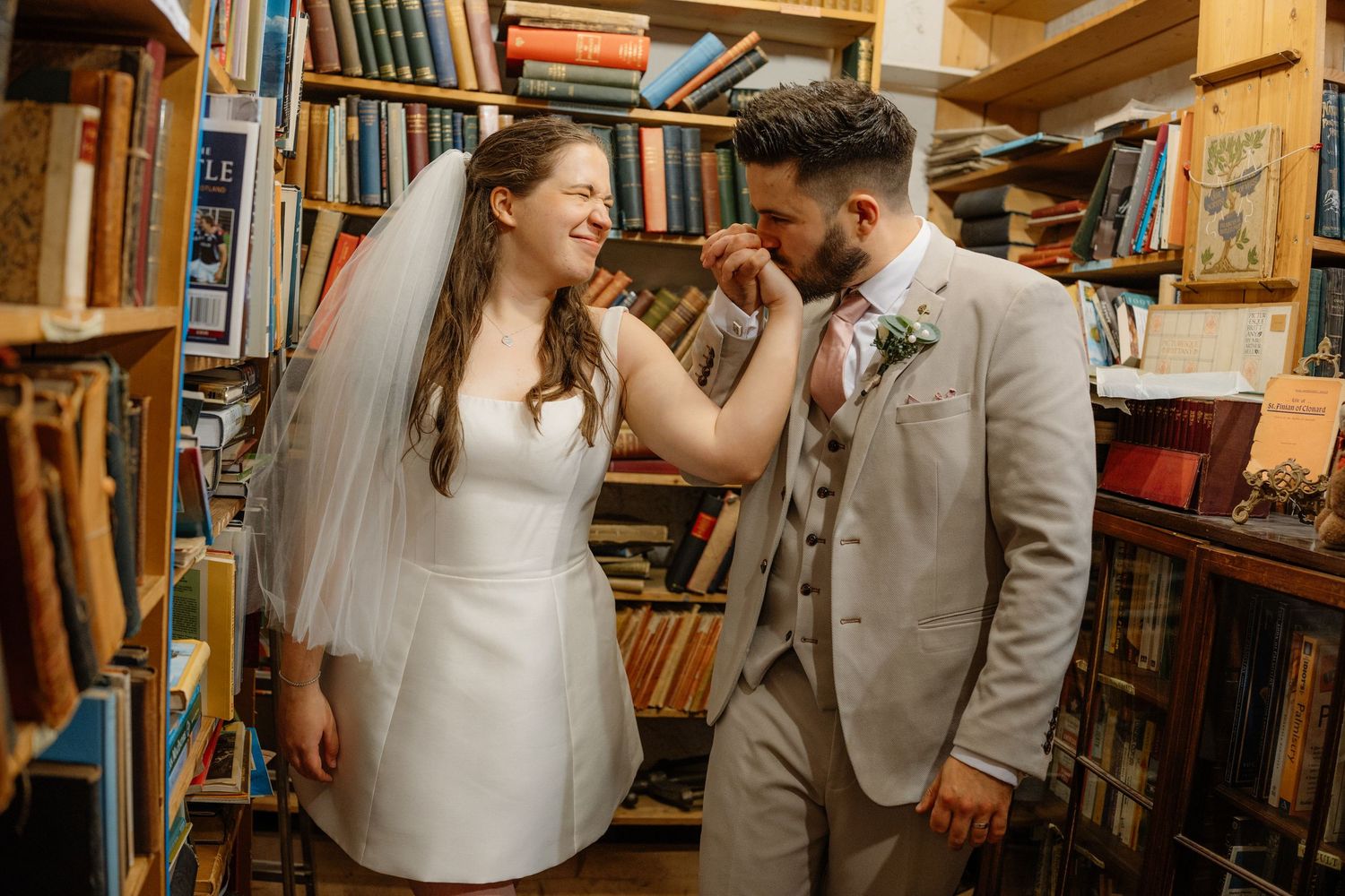 Edinburgh Elopement Fun Couple
