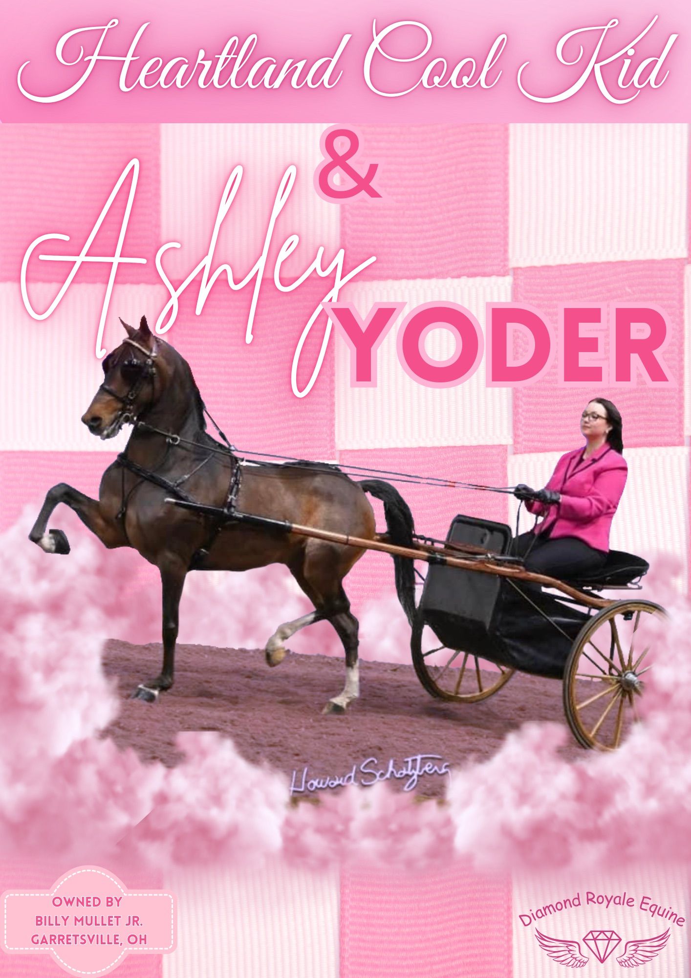 An ad of a horse and rider