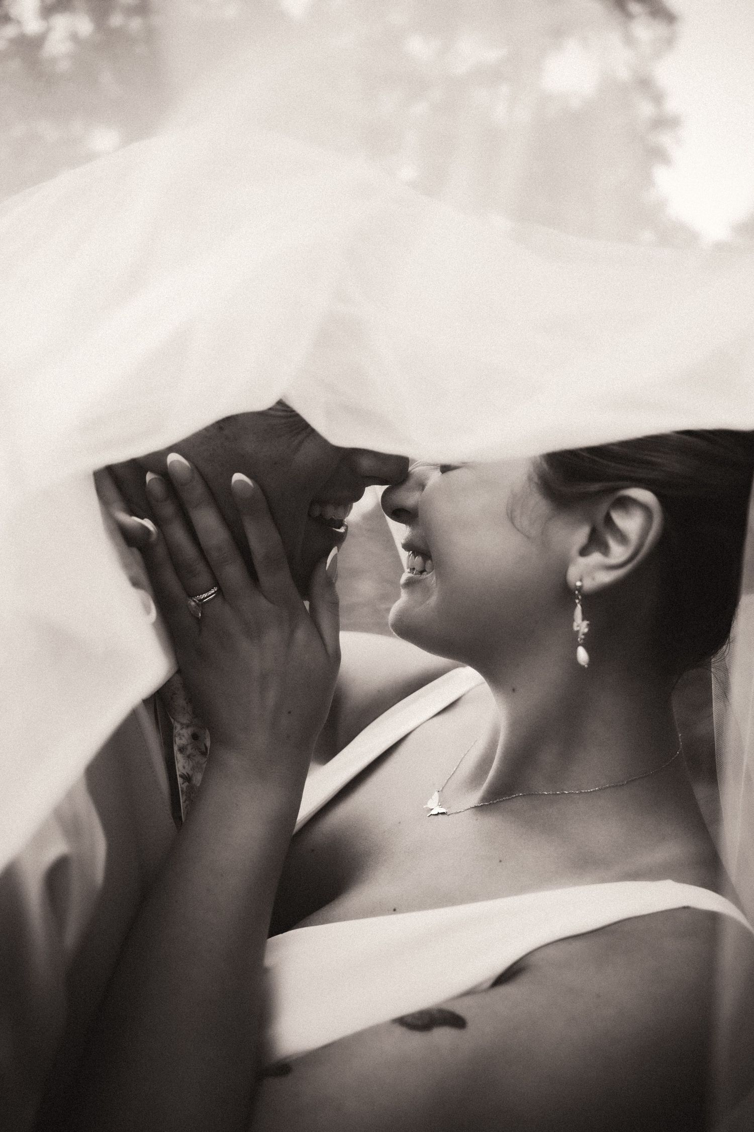 A black and white series showing silhouettes of elegant glassware against a soft, ethereal background. Pittsburgh Wedding Photographer