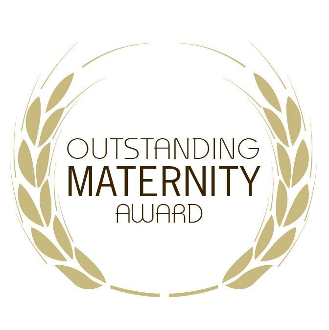 outstanding maternity award badge