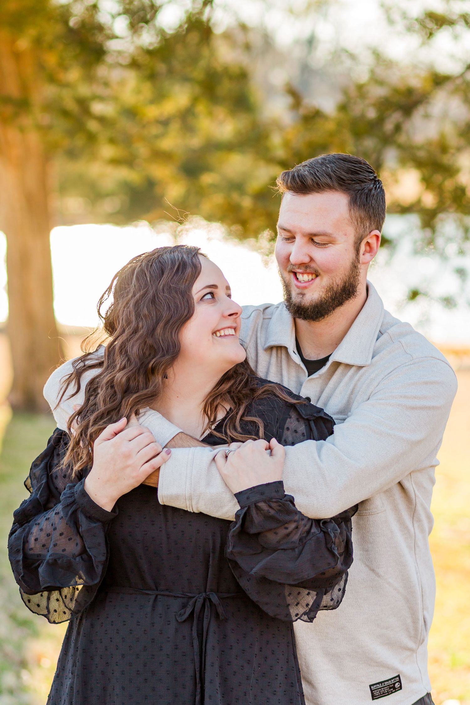 Couples session with guitar at Lyon College in Bateville, AR