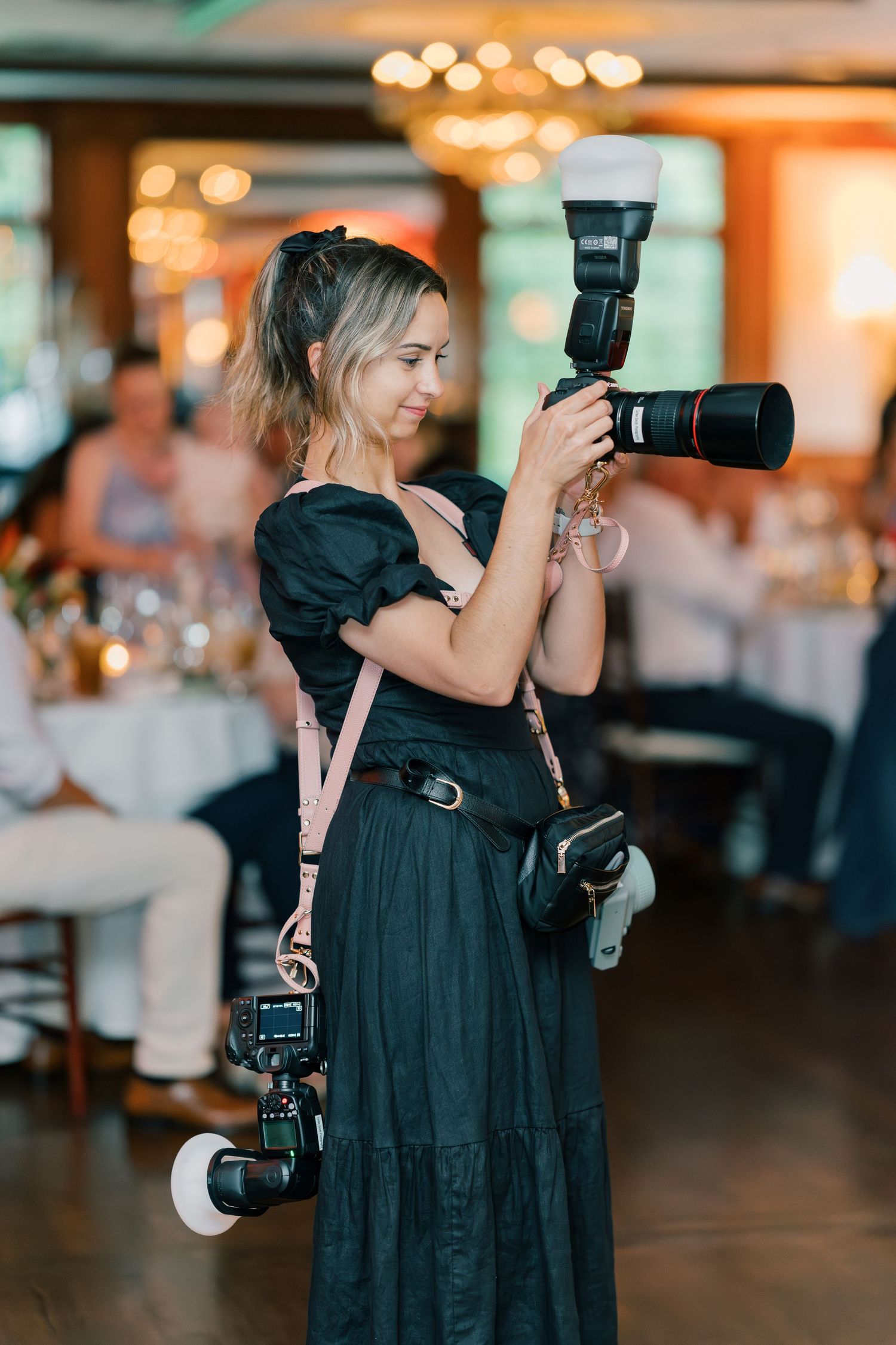 Caitee of Caitee Smith Photography at Kaleigh and Kevin's summer wedding at the Mansion of Oyster Bay in Woodbury, Long