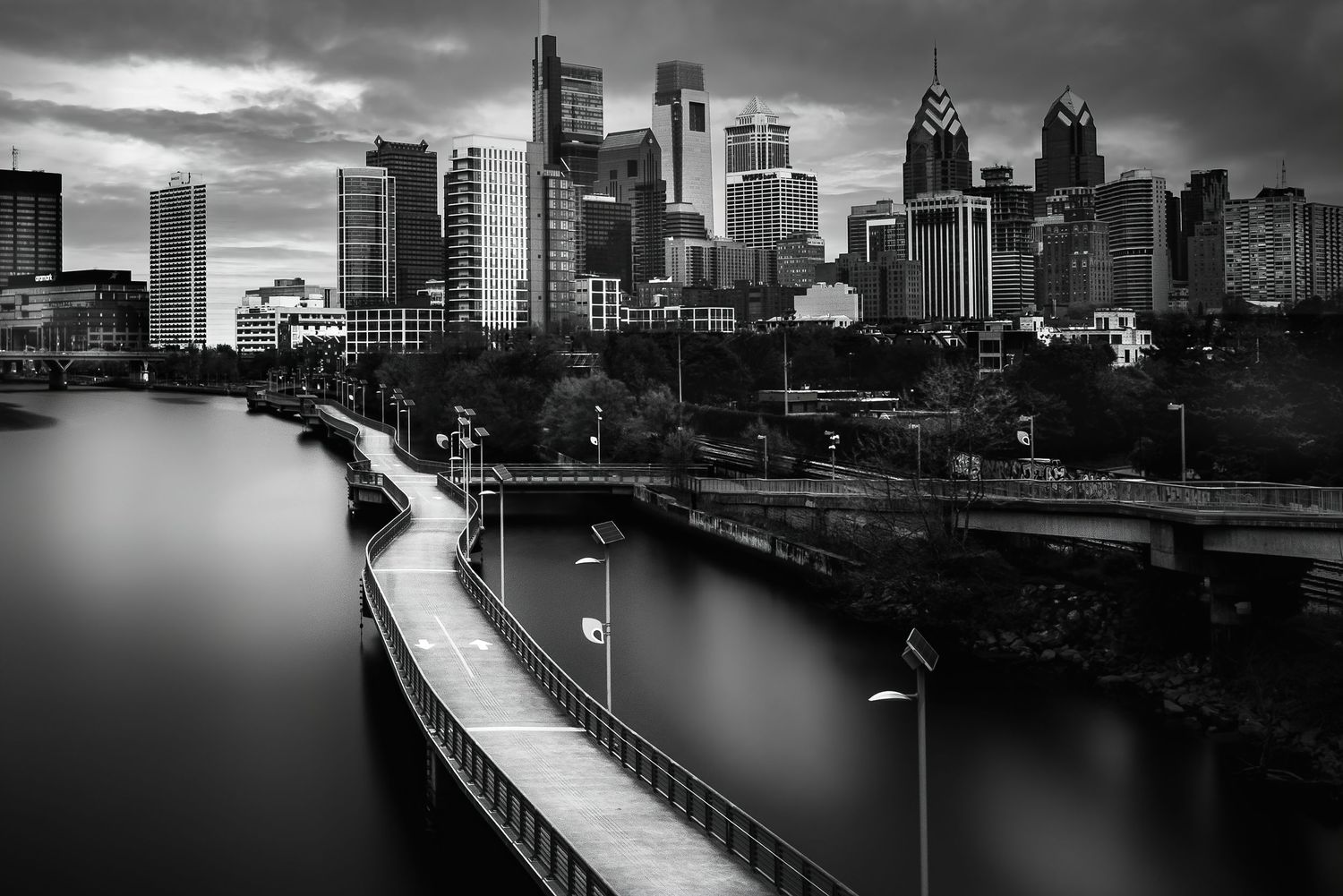 Rene Olivas Photography View From The South Street Bridge, Philadelphia
