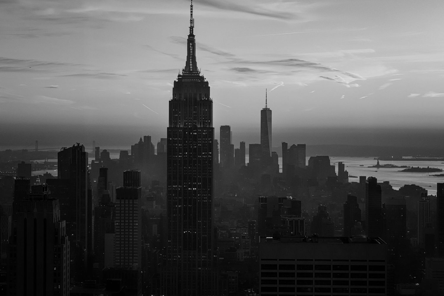 Rene Olivas Photography Top of the Rock, Black and White, New York