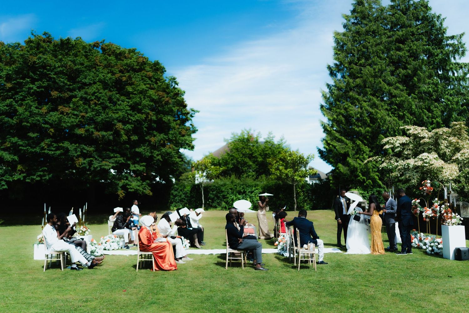 Outdoor wedding photographs of Newlyweds in United Kingdom

London wedding photographer
London wedding videographer
UK wedding photograph
