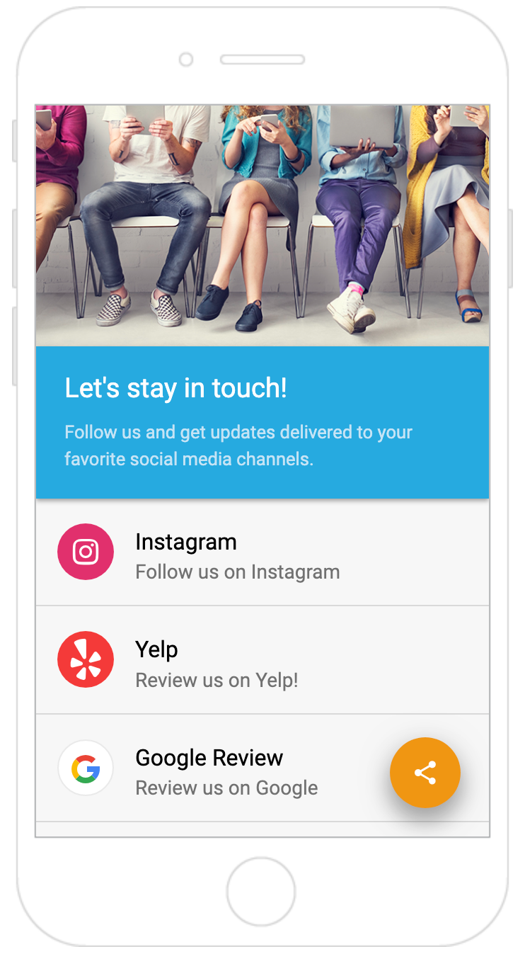 We've been using a QR code since January and it has yielded better results. This is the landing page once a code is scanned. Via qr-code-generator.com