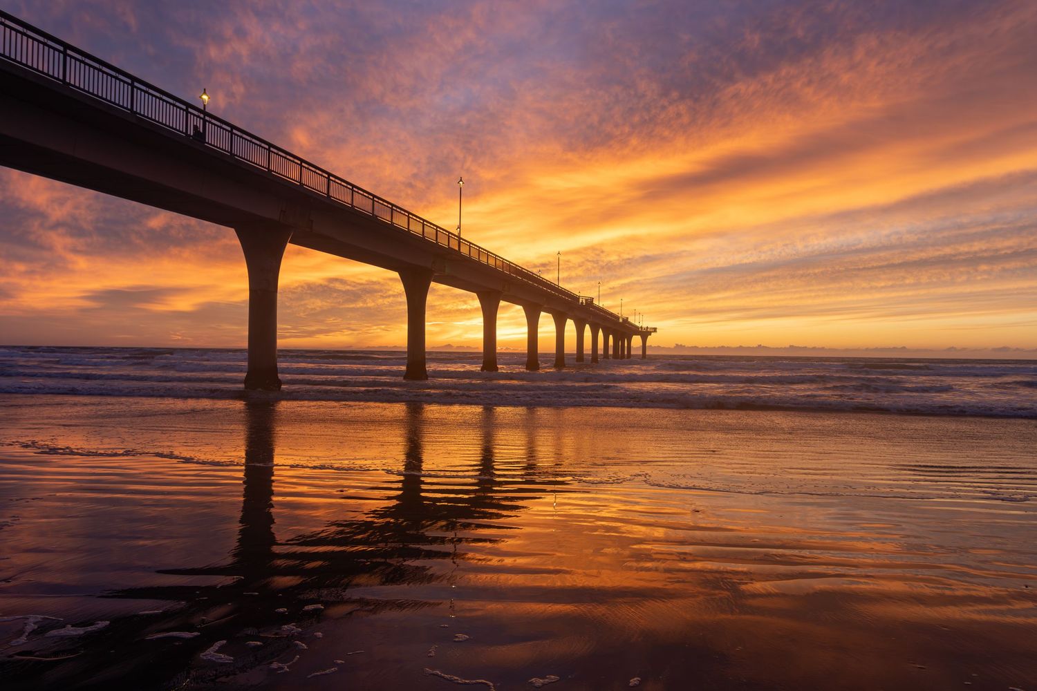 Epic sunrise New Brighton Pier