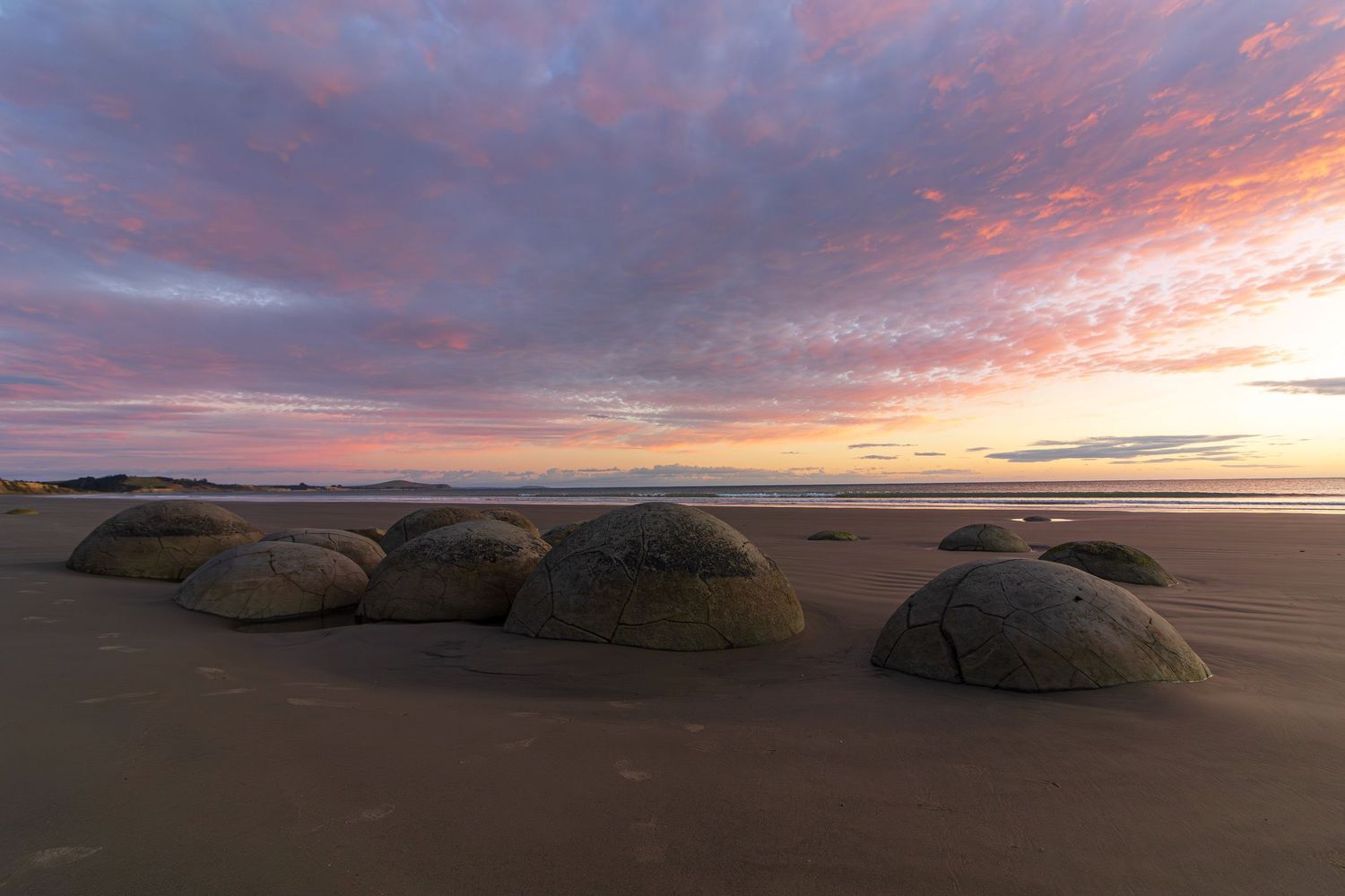 Sunrise at Moeraki