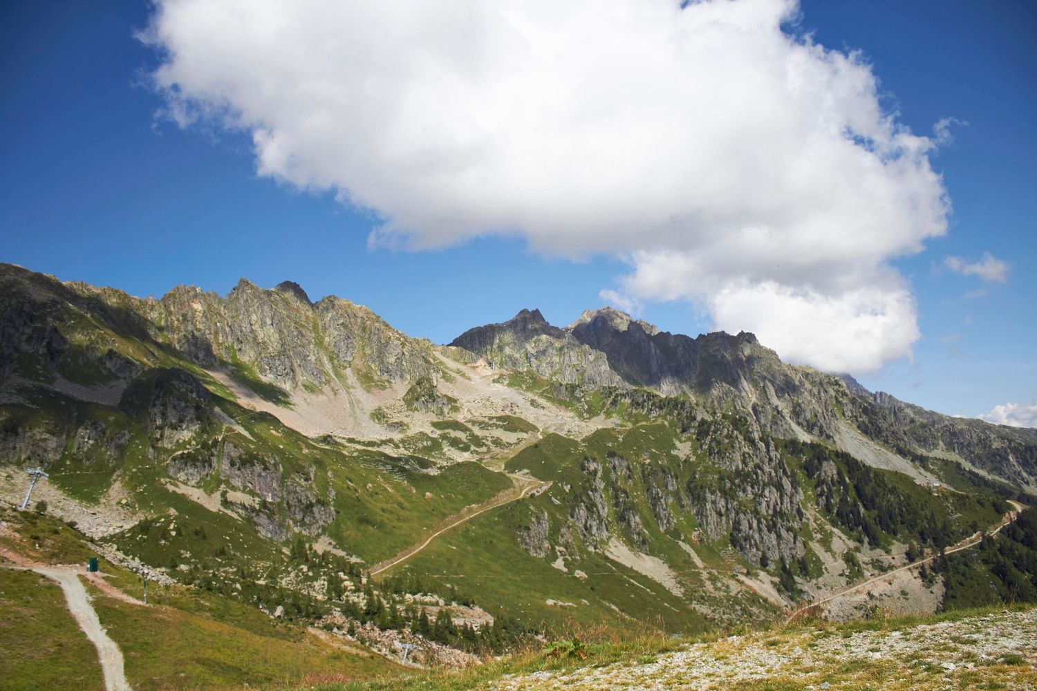 Landscape of Chamonix with clouds by Cat Heygate Photo