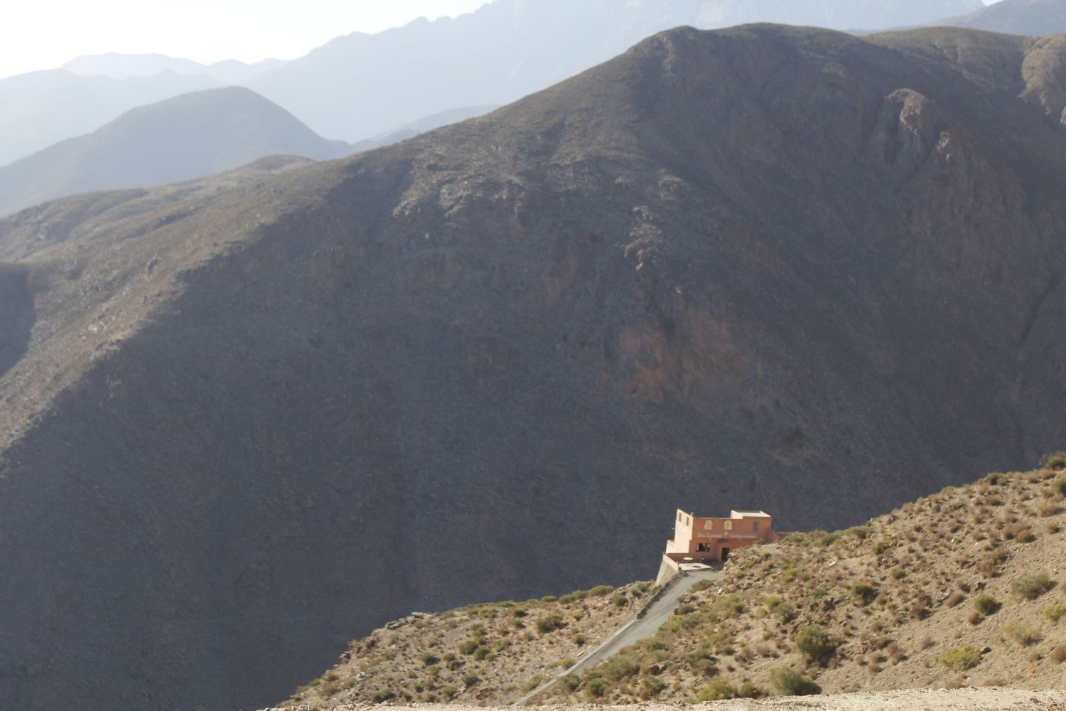 Landscape of the Atlas Mountains Morocco in sunlight  by Cat Heygate Photo