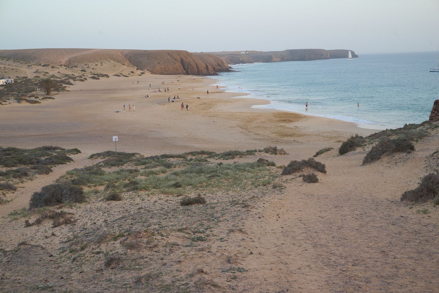 Beach in Lanzarote at dusk in soft colours by Cat Heygate Photo