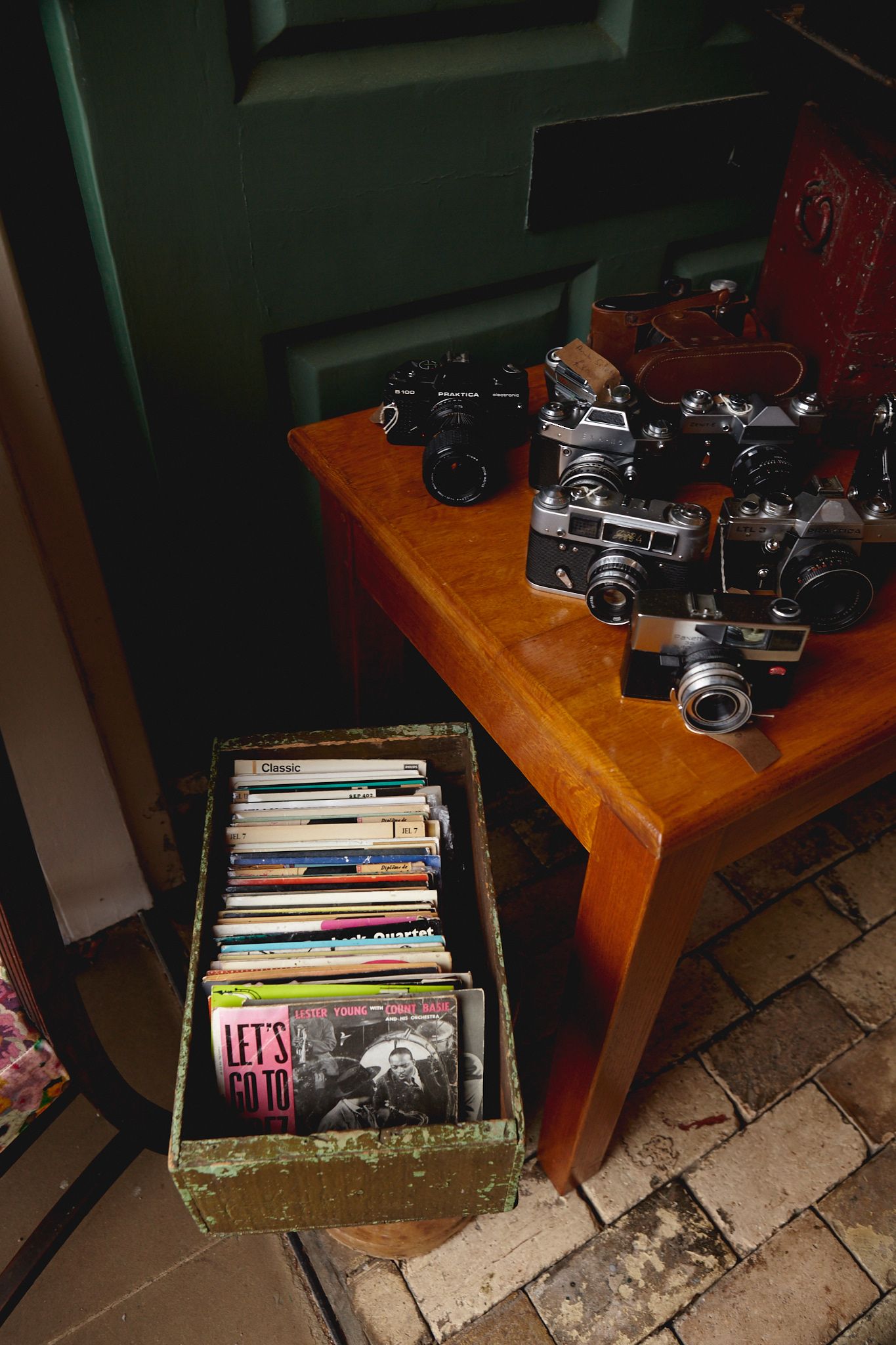vintage cameras at deben events vintage market woodbridge brand photoshoot