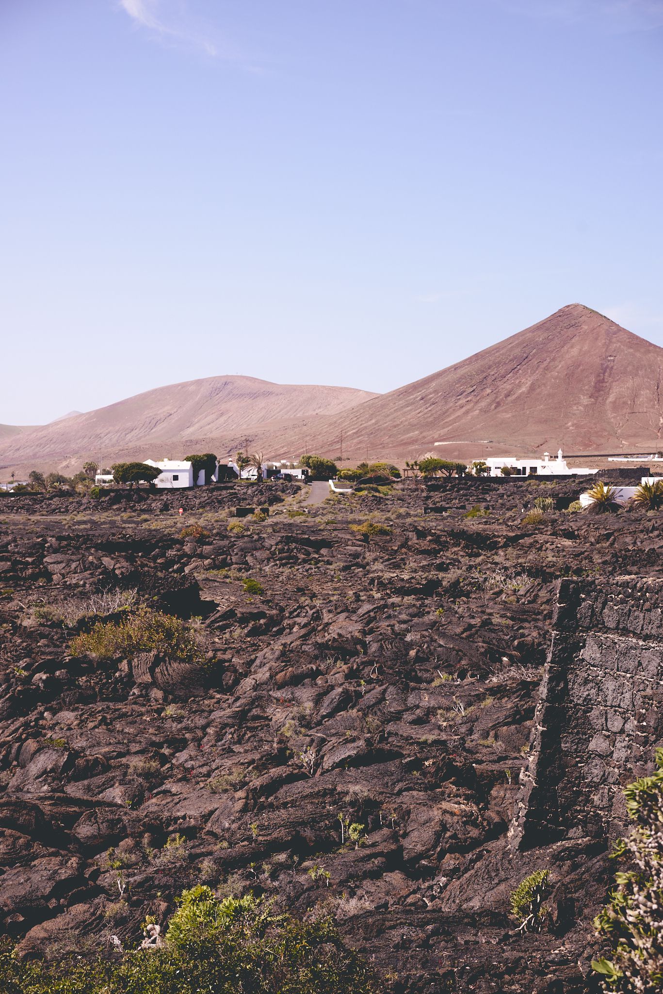 View of volcanic landscape from Cesar Manrique Foundation Lanzarote by Cat Heygate Photo