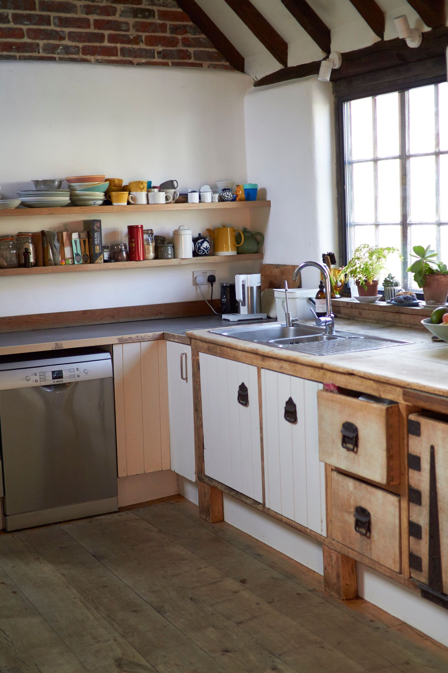 Corner of kitchen at the Old Forge Hacheston by Cat Heygate Photo