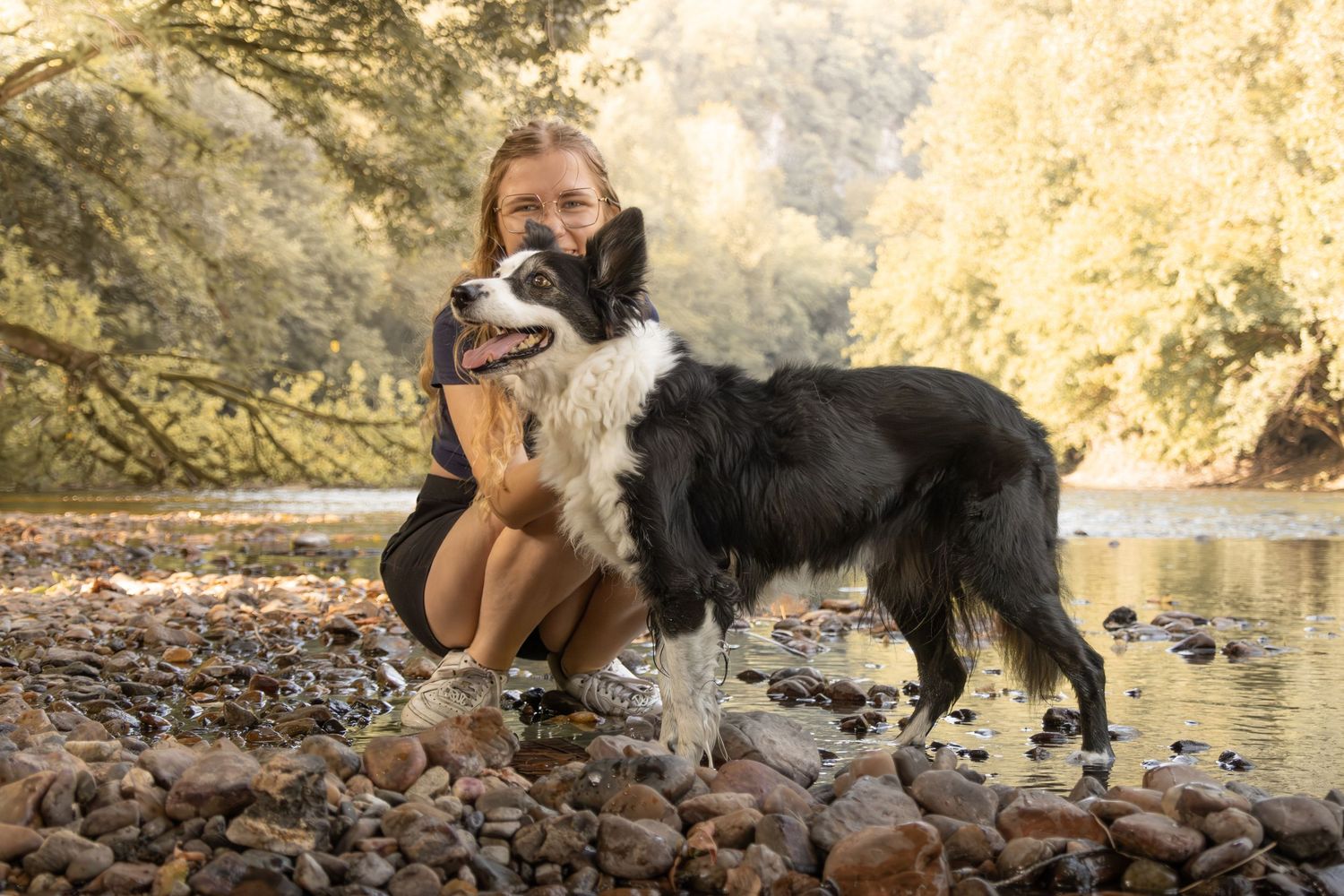 Séance photo avec son chien