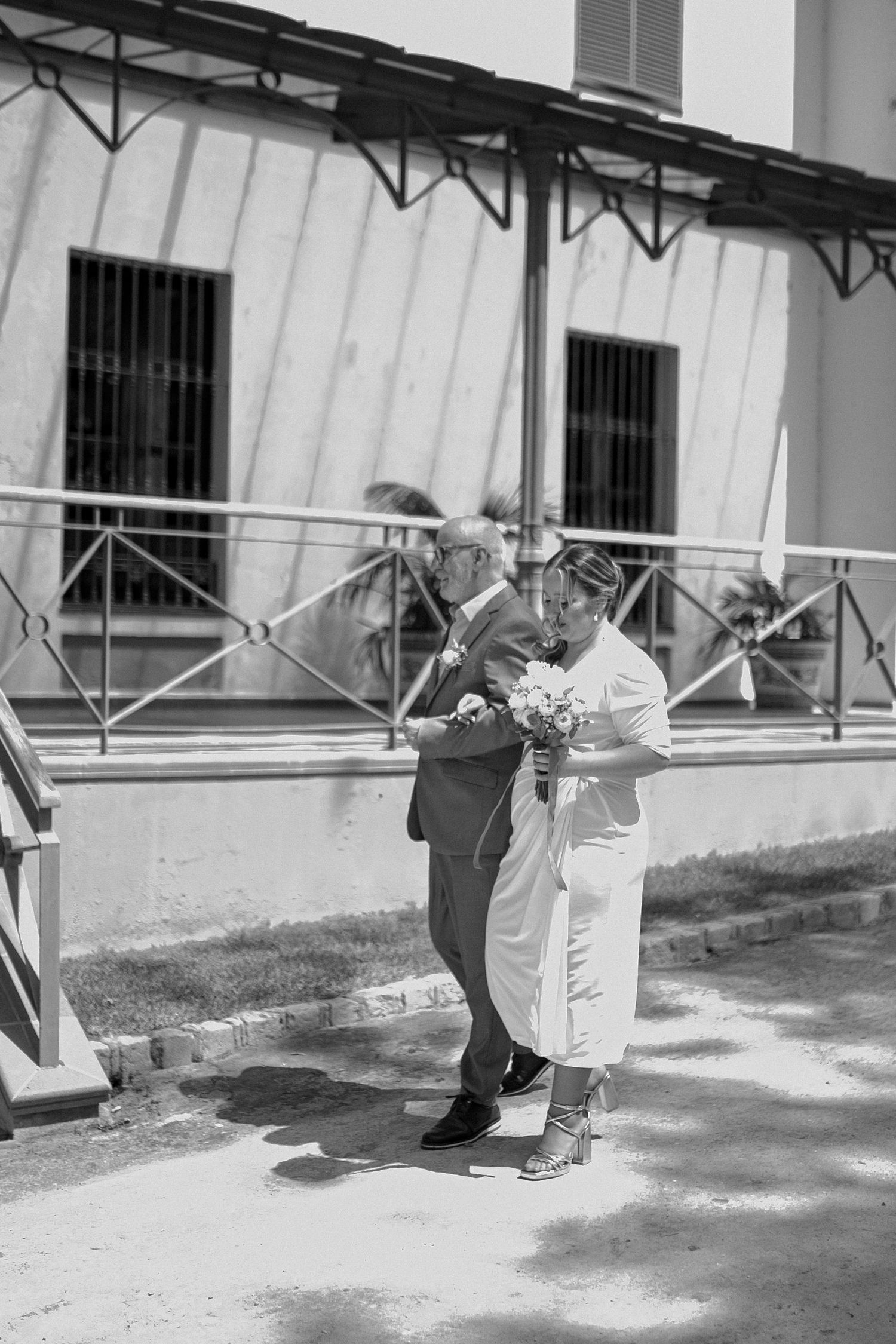 Wedding couple portrait in Bern with emotional moments