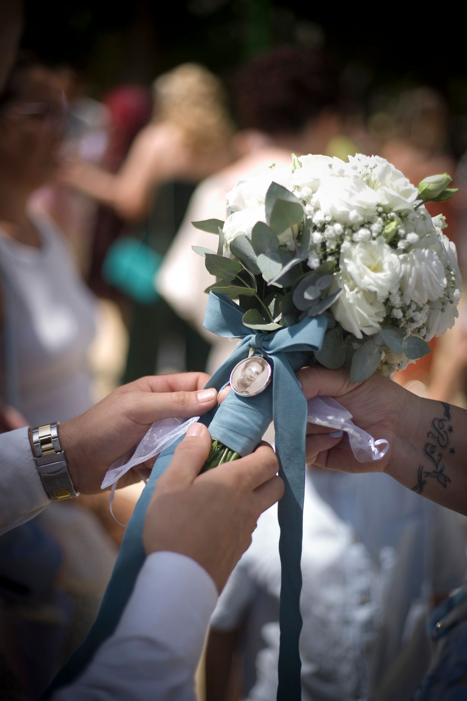 Wedding couple portrait in Bern with emotional moments