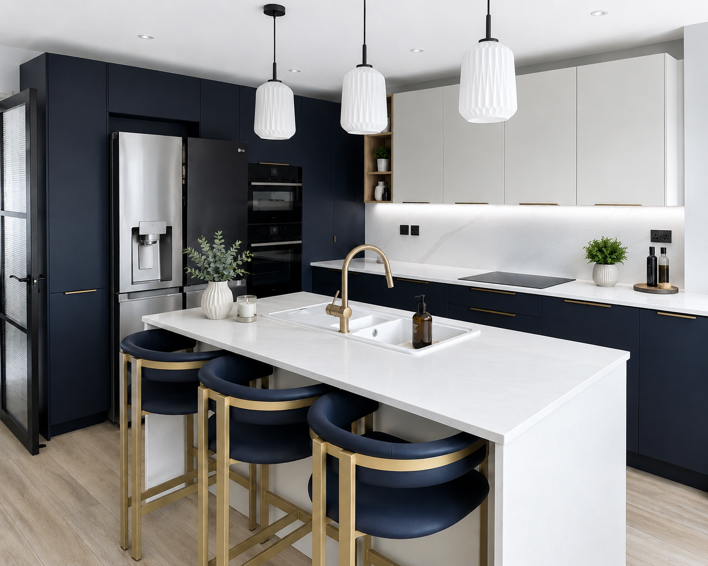 Navy Blue Kitchen