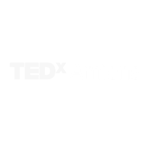 TEDx event logo in red and white text on a clean background.