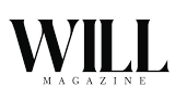 Will Magazine elegant minimalist black and white logo design.