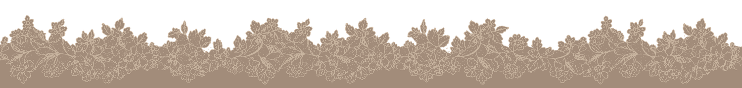 Decorative golden floral border design element for wedding stationery.