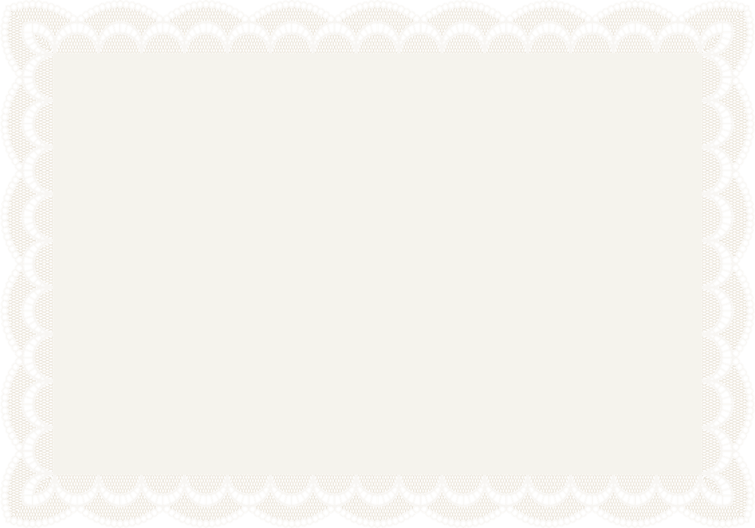 Elegant white decorative paper doily with scalloped lace border pattern, perfect for formal events.