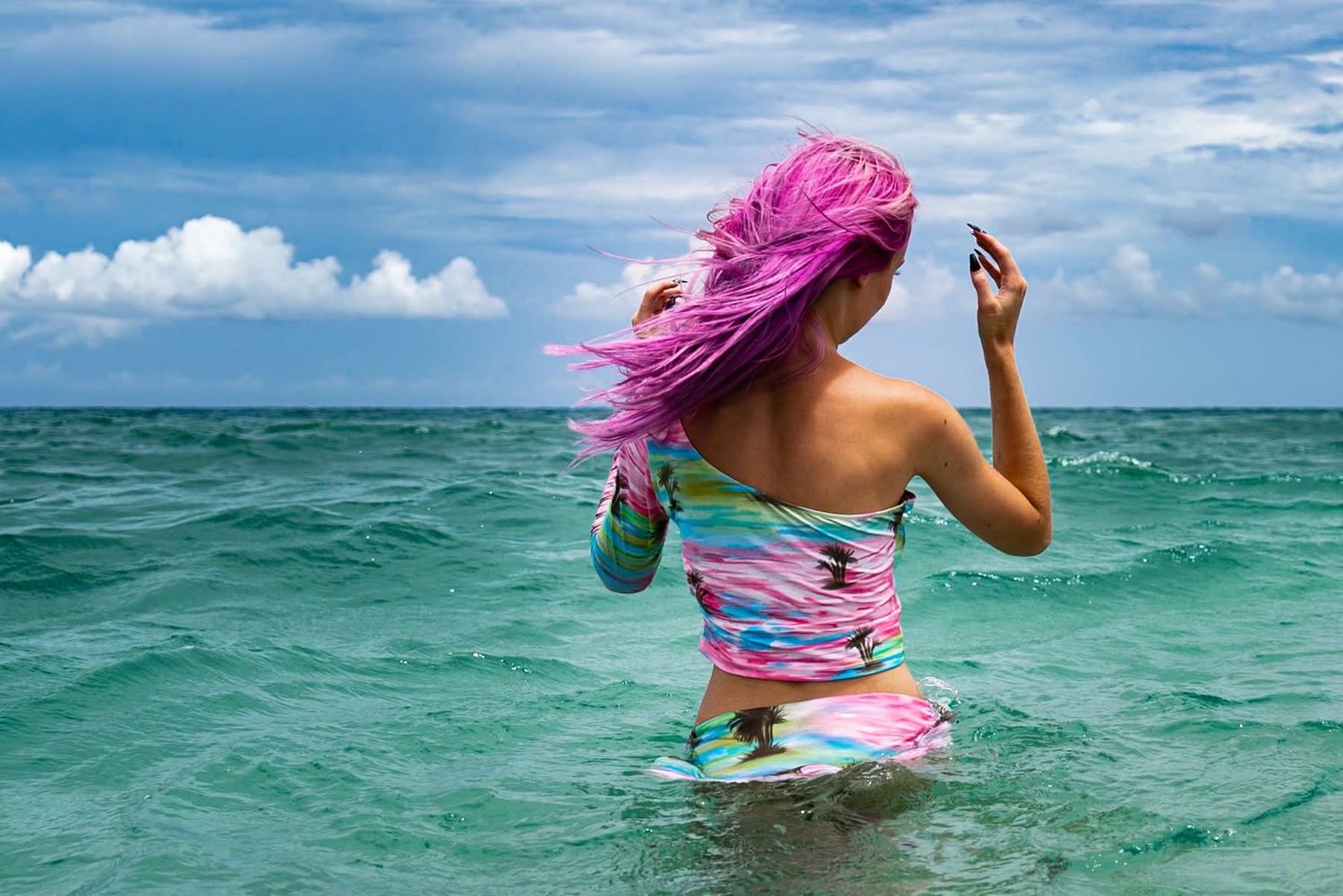 vibrant beach photography capturing movement and color along the Florida coast