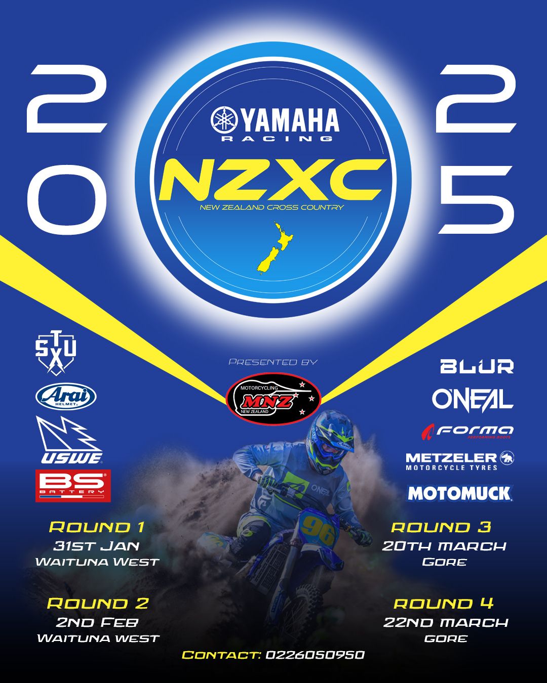Yamaha NZXC 2025 flier designed by Sarrah and image taken by Sarrah