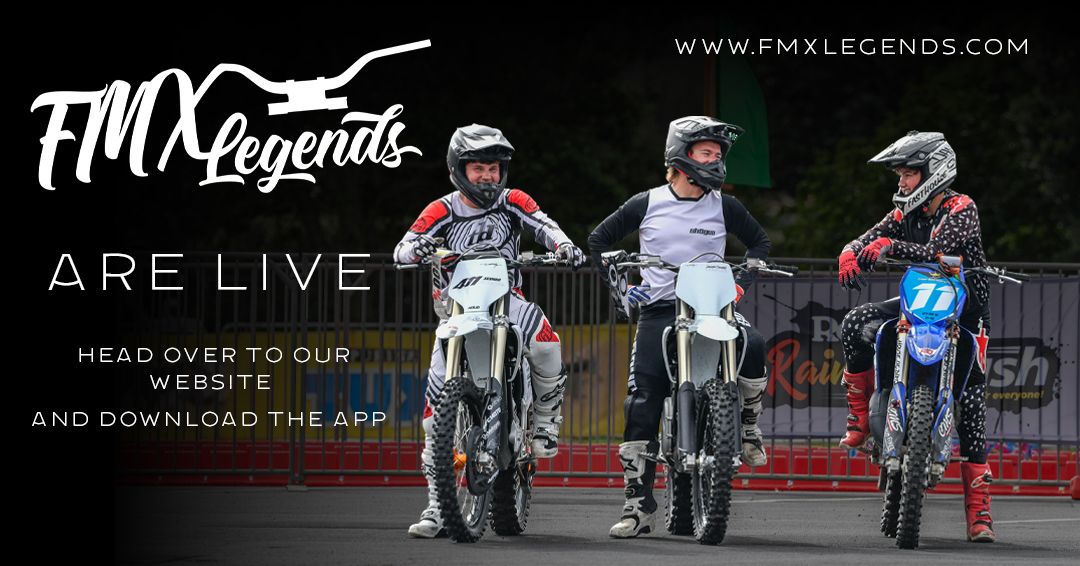 Promo for FMX Legends featuring Seth Henson, Levi Sherwood and Ryder Murray. Designed by Sarrah. Image taken by Sarrah.