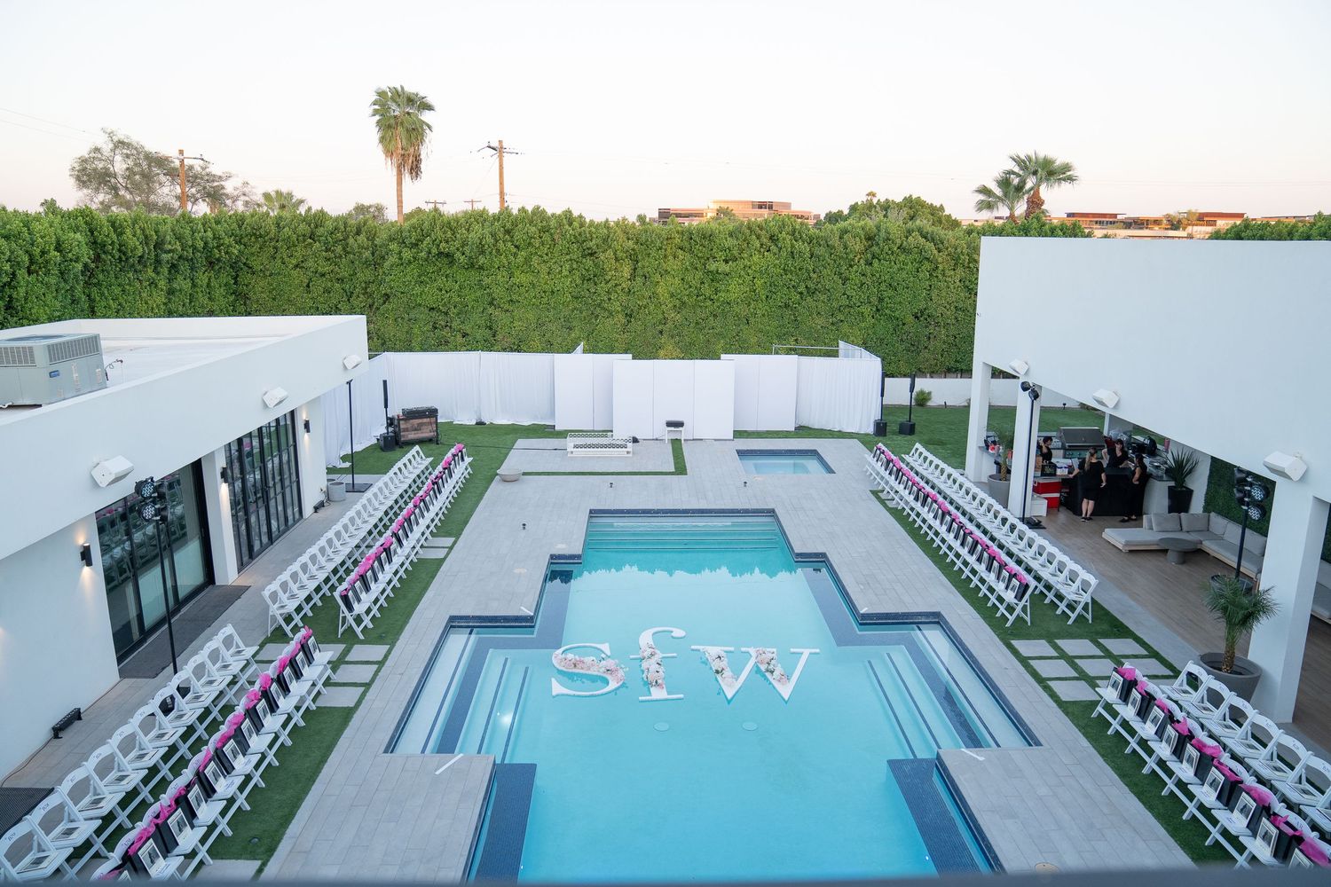 swimming pool in a modern home in scottsdale