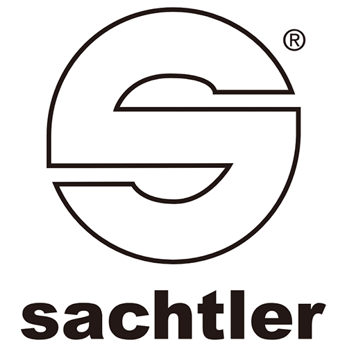 Sachtler brand logo featuring a stylized S inside a circle with the company name in bold black text below.