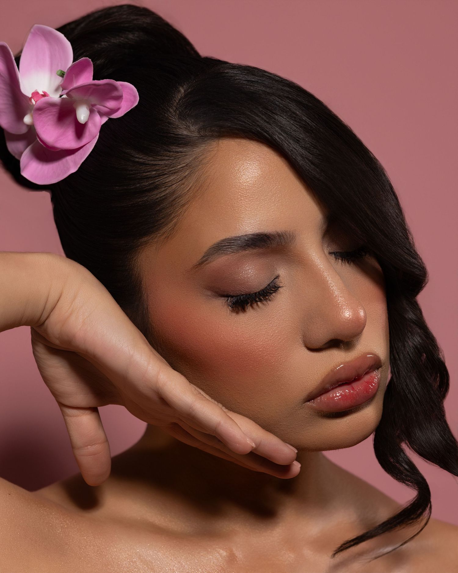 Hair extension marketing photography for websites and social media.