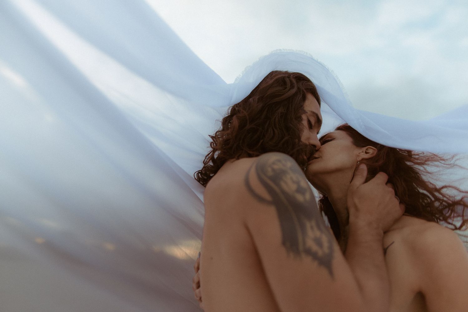 Unique artful elopement at Bonneville Salt Flats in Salt Lake City, UT. Artistic Direction and photography by Sammy Aucella Photography.