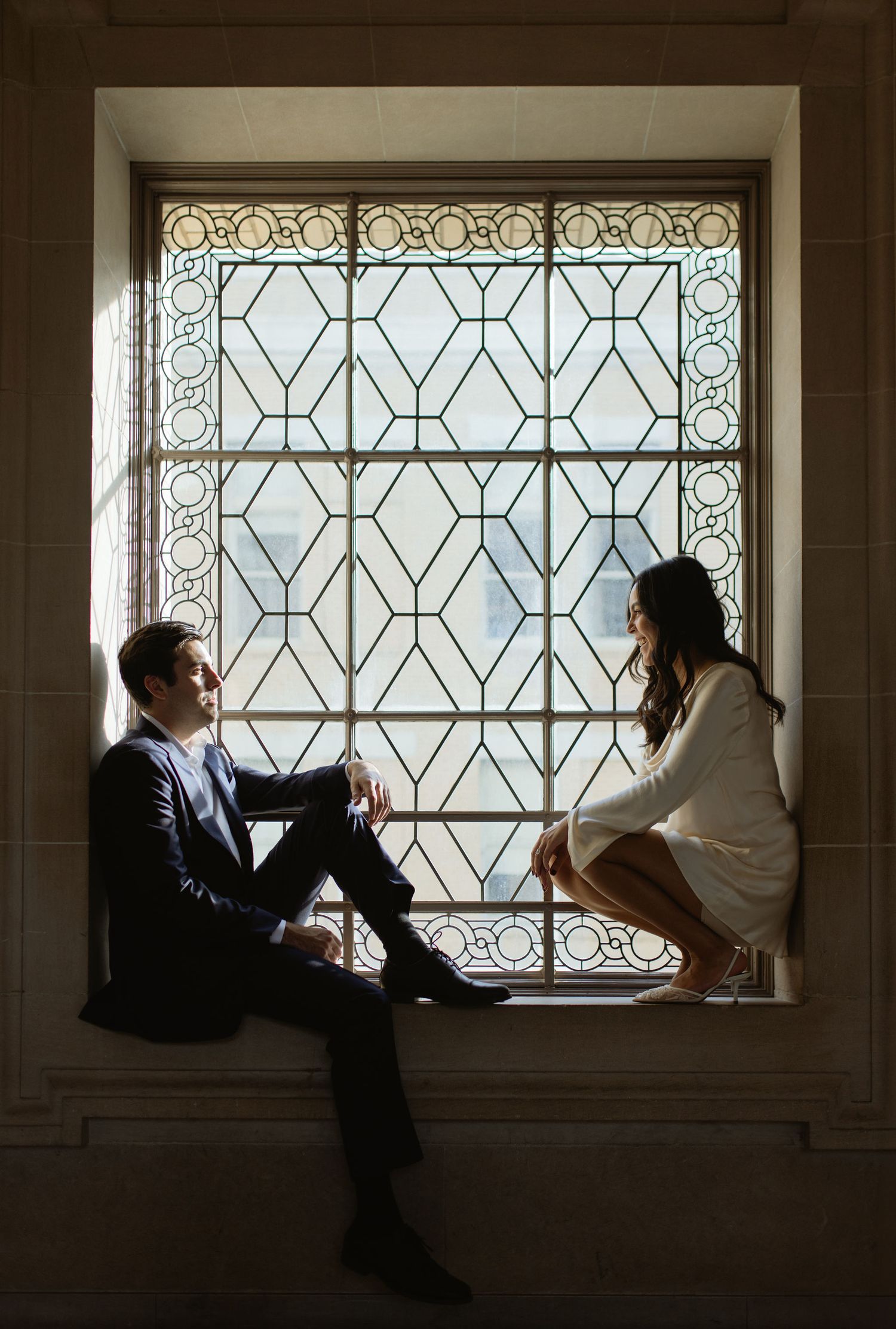 Wes Anderson inspired elopement at San Francisco City Hall in San Francisco, California, by Sammy Aucella Photography