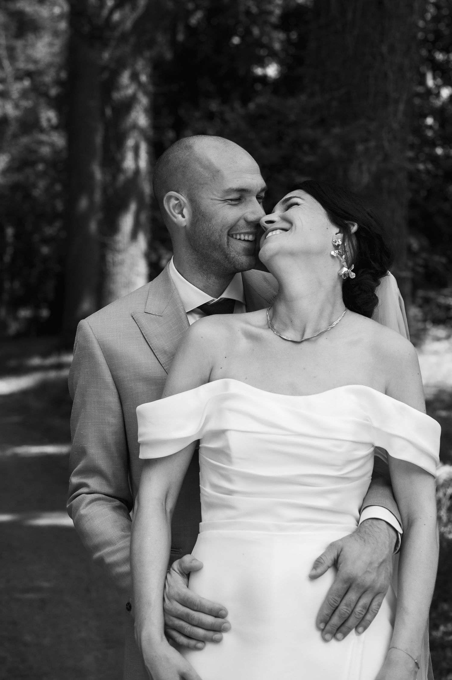 Huwelijksfotografie zwartwit